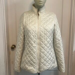 Prana Made in USA Quilted Cream Jacket Size S